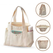 Canvas Tote Bag with Multi-Pocket Design